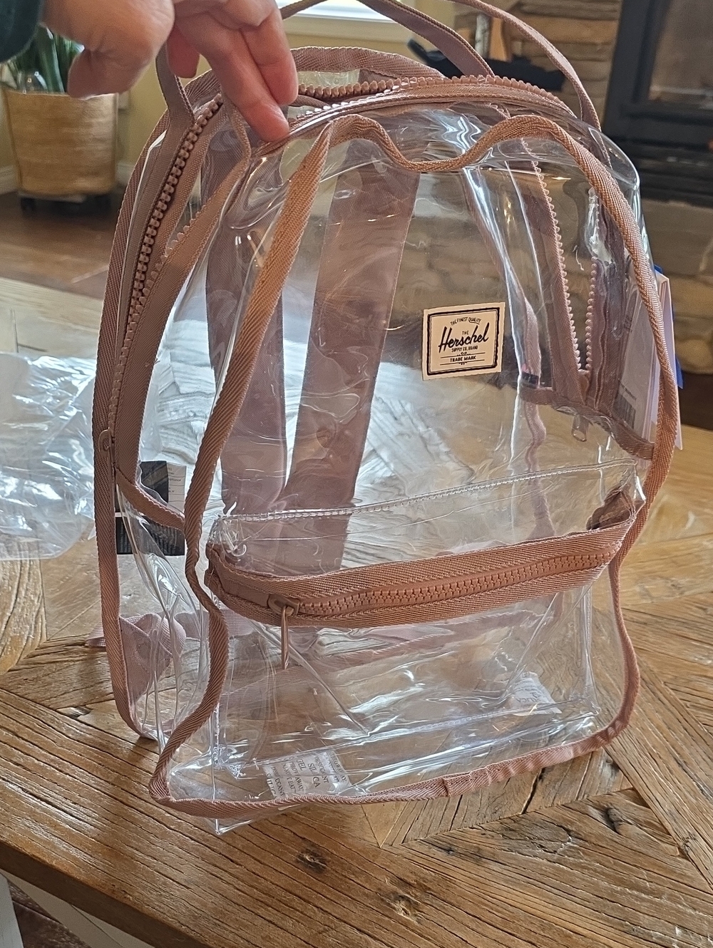 New HERSCHEL clear Nova Mid backpack bag!